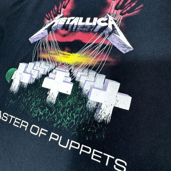 Metallica Shirt Men Extra Large Black Master Puppets Rock Band Hard Heavy Metal - Picture 9 of 16